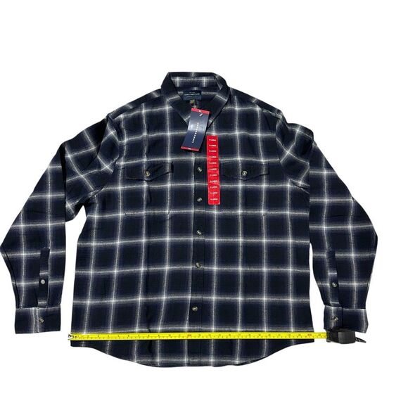 Lucky Brand Men's Flannel Dark Plaid Size XL - Picture 5 of 10